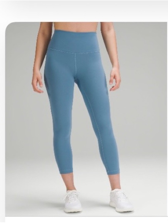 lululemon athletica Pants - lululemon athletica High-Rise 7/8 Leggings in Dusty Blue